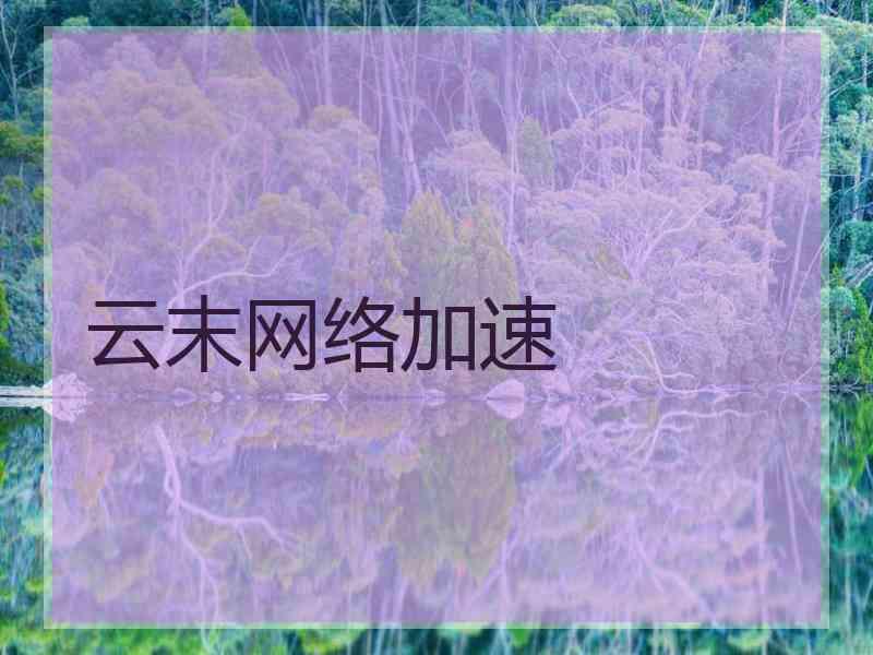 云末网络加速