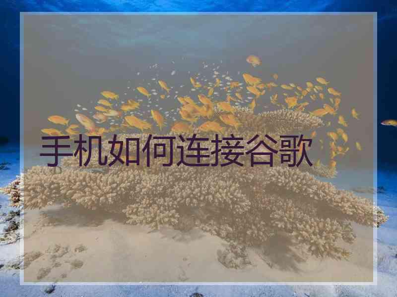手机如何连接谷歌